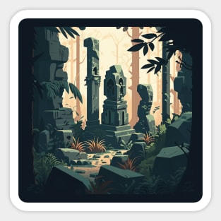 Ancient Stone Ruins Sticker